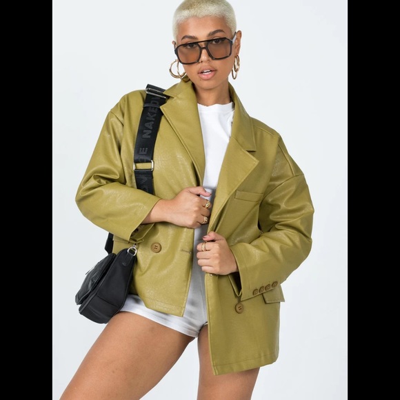 Oversized Faux Leather Jacket - Picture 5 of 7